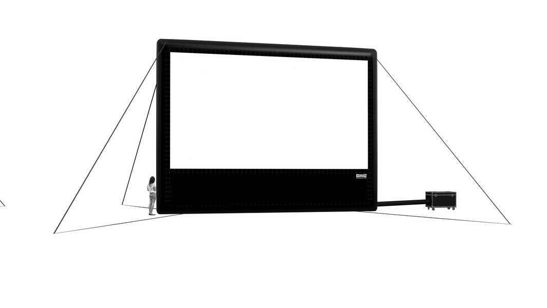 Airscreen classic, 915x515 cm, für bis zu 800 Zuschauer 