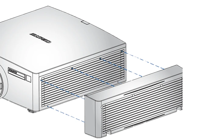 Christie - Portrait Side Cover für DWU630-GS
