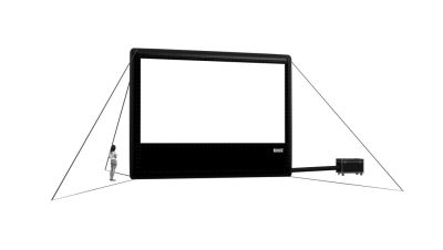 Airscreen airtight, 732x412 cm, für bis zu 400 Zuschauer 