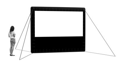 Airscreen nano, 300x170 cm, für bis zu 50 Zuschauer 